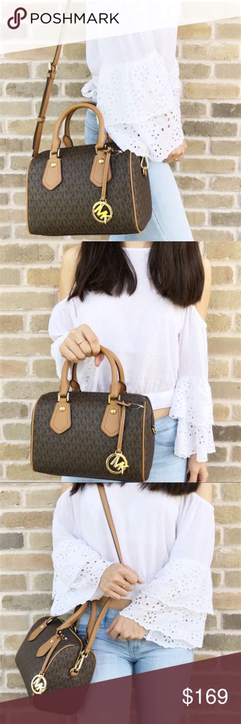 michael kors aria mini satchel